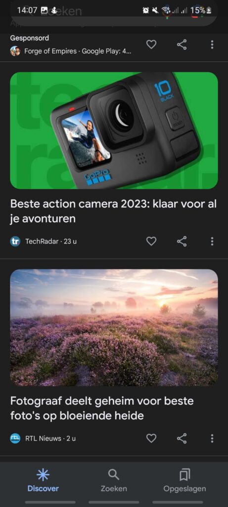 Scoren met Google Discover 2 Google Discover gepersonaliseerde berichten